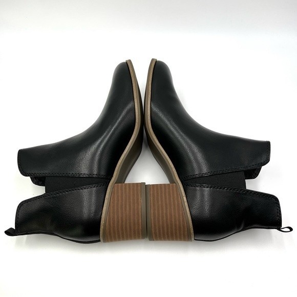 Dr. Scholl's Women's Teammate Black Vegan Leather Ankle Boots Booties 8 NEW - Picture 9 of 13